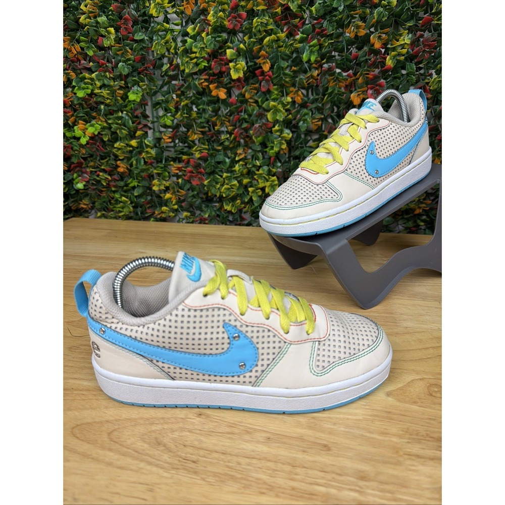 Nike Court Borough Low Shoes Recraft GS 'Sanddrift Baltic‎ Blue' IB7726-126 3.5Y